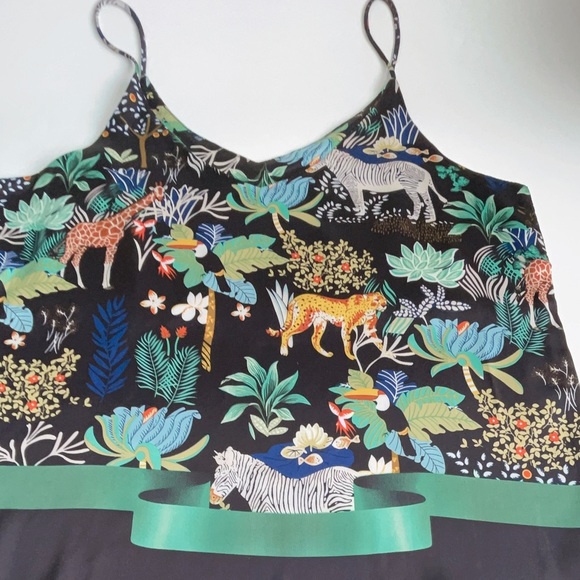 NEW Spaghetti Strap Tank Top Camisole Safari Print - Picture 10 of 11